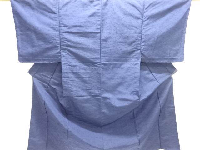 未使用品　手織り節紬単衣男物着物アンサンブル